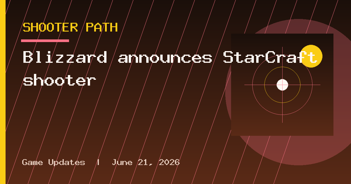 Blizzard announces StarCraft shooter