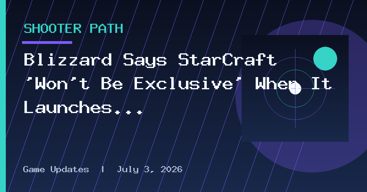 Blizzard Says StarCraft 'Won't Be Exclusive' When It Launches in 2030