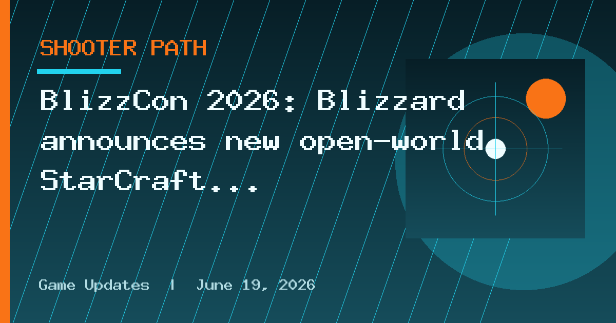 BlizzCon 2026: Blizzard announces new open-world StarCraft shooter