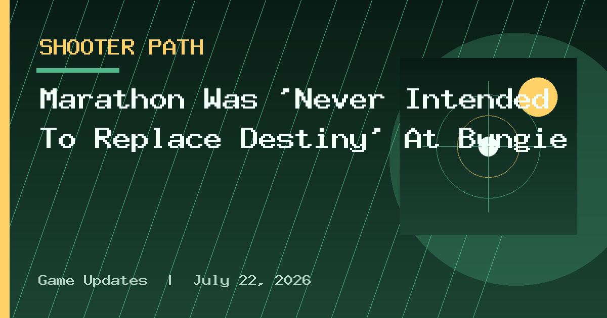 Marathon Was ‘Never Intended To Replace Destiny’ At Bungie
