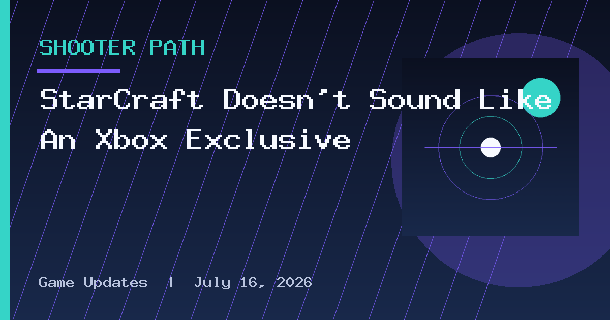 StarCraft Doesn’t Sound Like An Xbox Exclusive