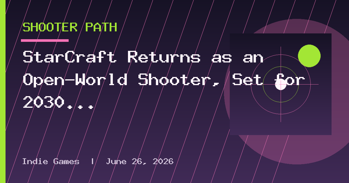 StarCraft Returns as an Open-World Shooter, Set for 2030