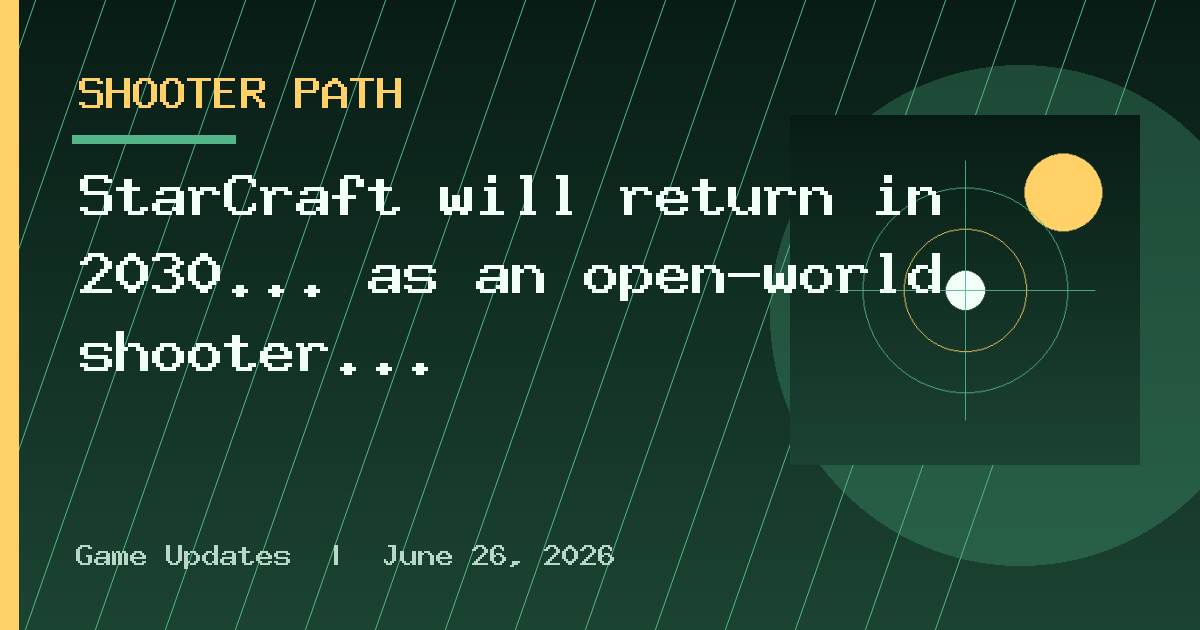 StarCraft will return in 2030… as an open-world shooter