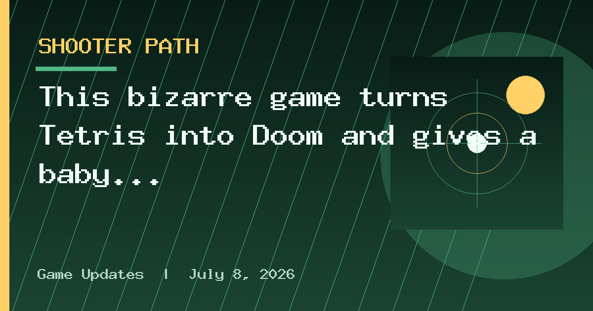 This bizarre game turns Tetris into Doom and gives a baby a shotgun