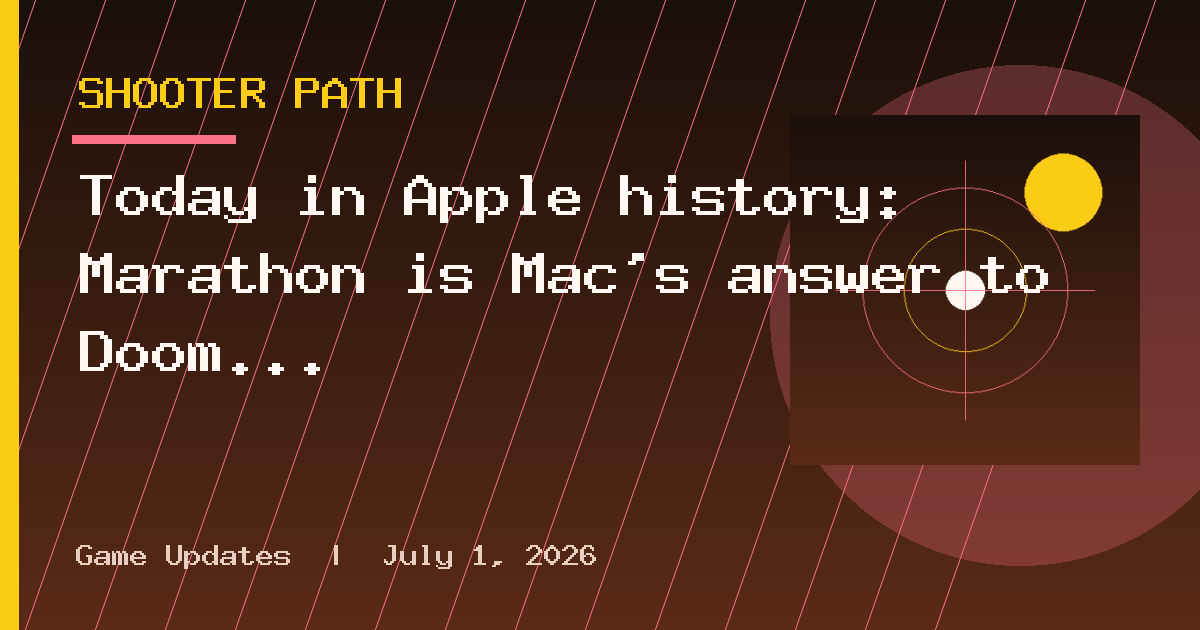 Today in Apple history: Marathon is Mac’s answer to Doom