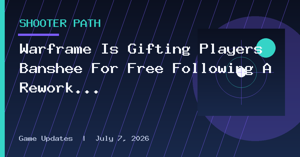 Warframe Is Gifting Players Banshee For Free Following A Rework