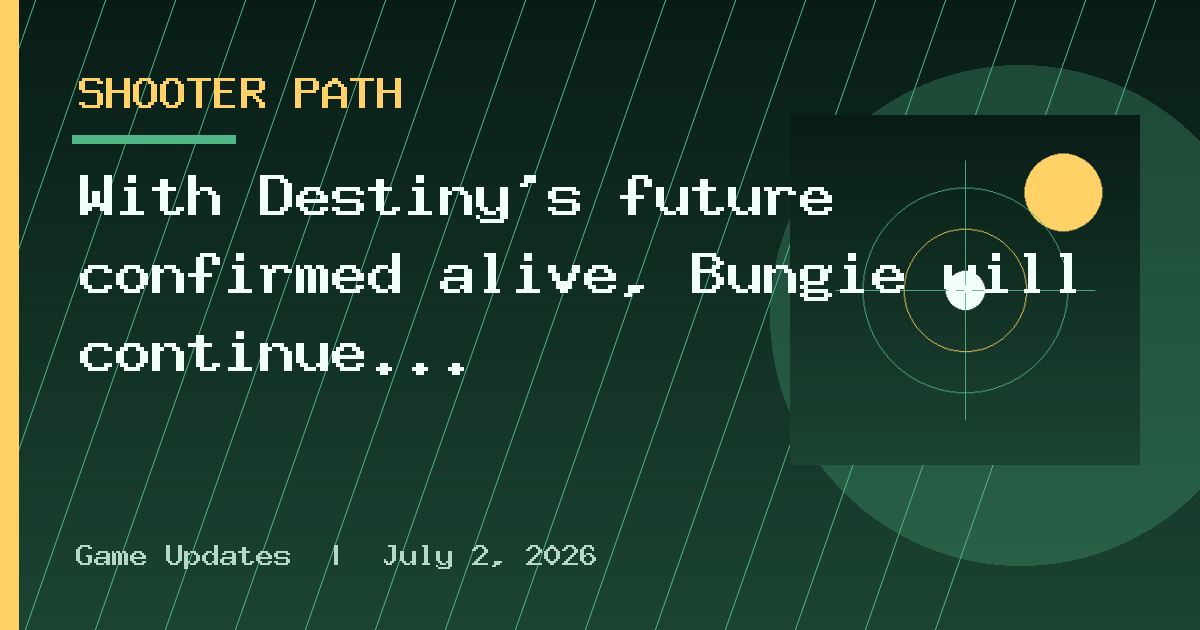With Destiny’s future confirmed alive, Bungie will continue to focus